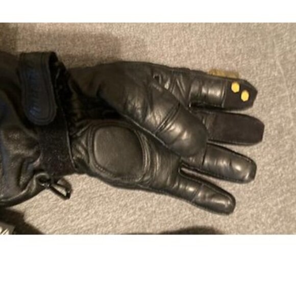 Ski-Doo Mens X-Team Leather Gloves Soft Breathable Waterproof Windproof - Picture 4 of 5